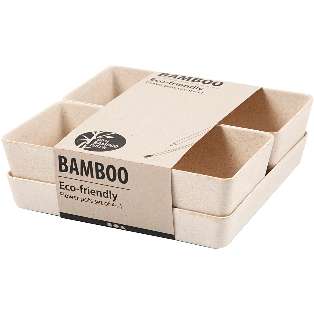 Krukor, H: 8 cm, D: 19,5 cm, B: 19,5 cm, 1 set [HOB-56866]