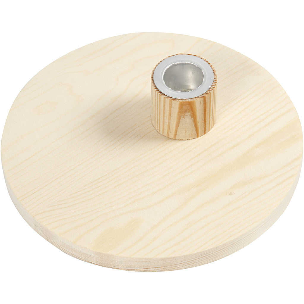 Ljusstakar, H: 4 cm, Dia. 16 cm, 1 st. [HOB-56916]