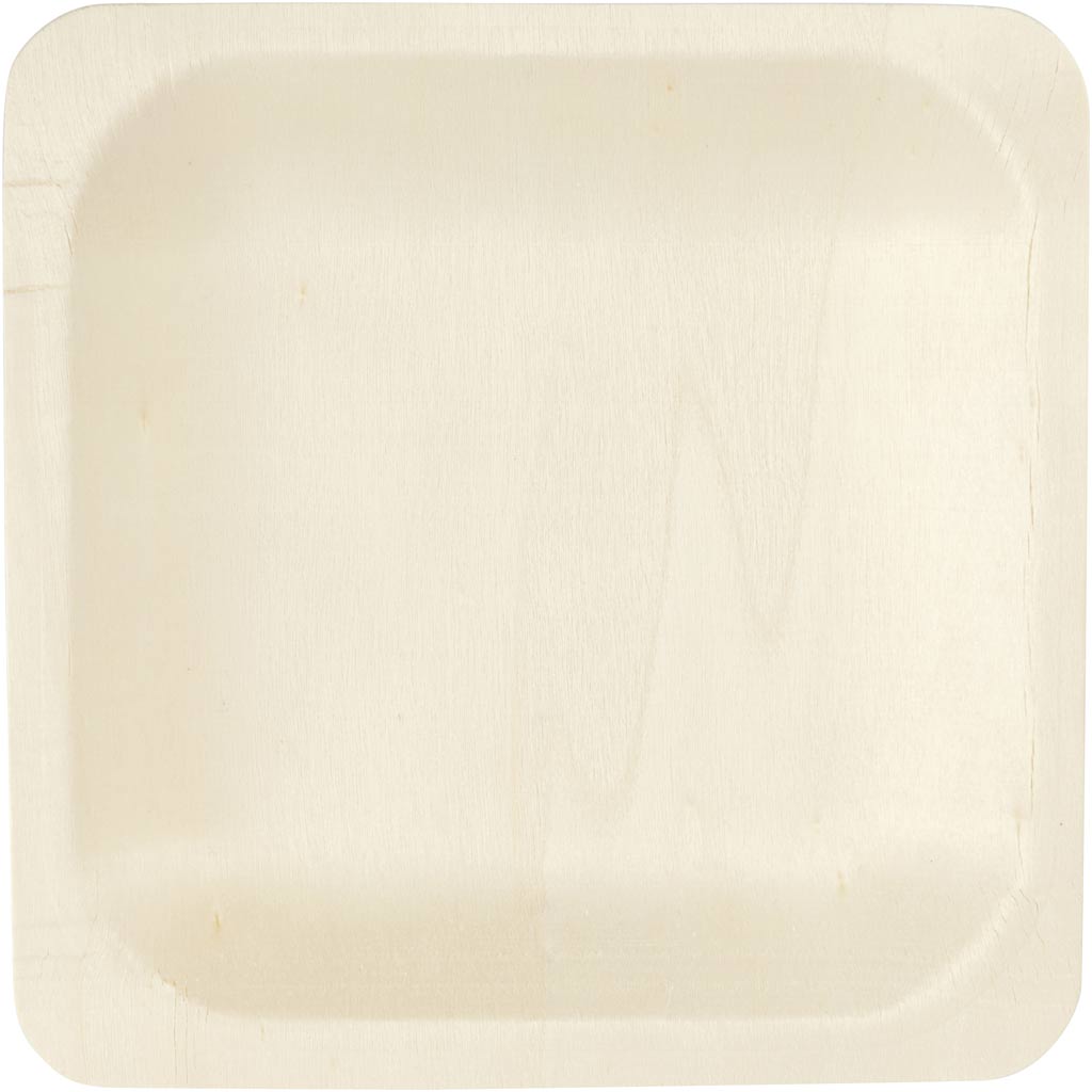 Tallrikar, H: 2 cm, stl. 14x14 cm, 12 st./ 1 förp. [HOB-56940]