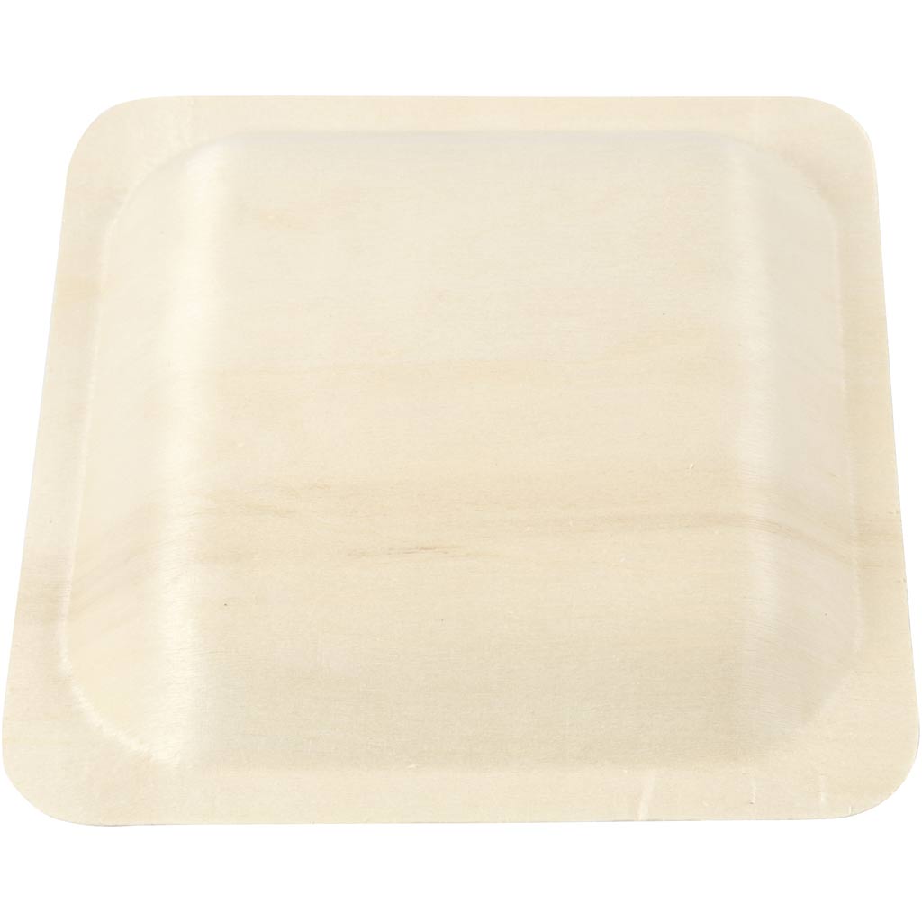Tallrikar, H: 2 cm, stl. 14x14 cm, 12 st./ 1 förp. [HOB-56940]