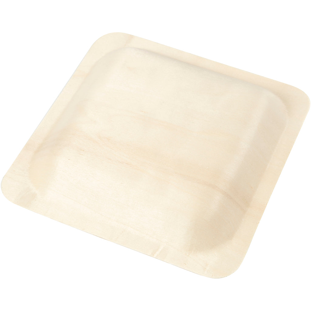 Tallrikar, H: 2 cm, stl. 14x14 cm, 12 st./ 1 förp. [HOB-56940]