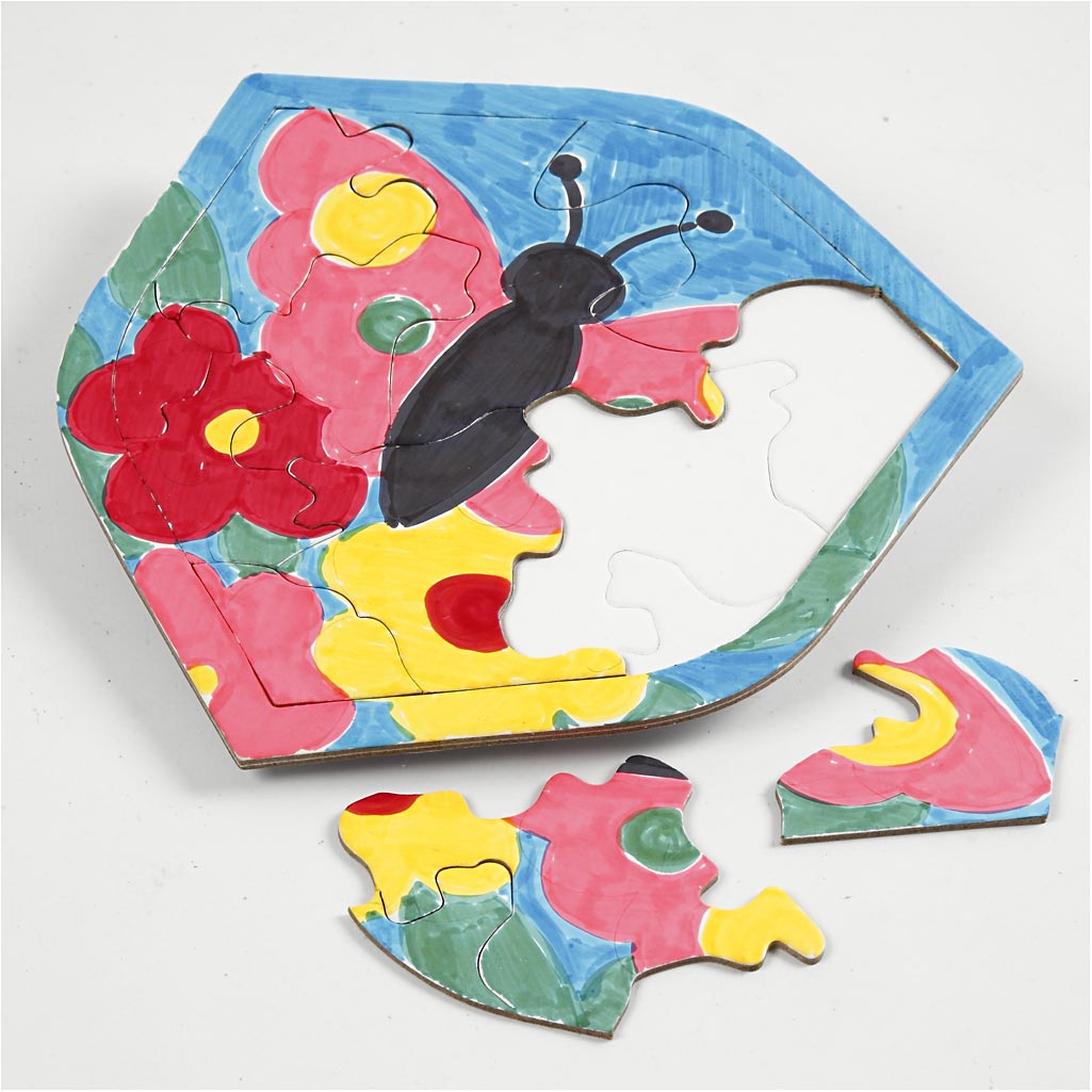 Pussel, stl. 17-21 cm, vit, 10 st./ 1 förp. [HOB-57476]