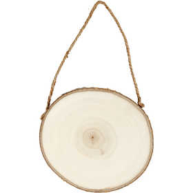 Dörrskylt, Dia. 12-14 cm, tjocklek 1,5 cm, 1 st. [HOB-57952]