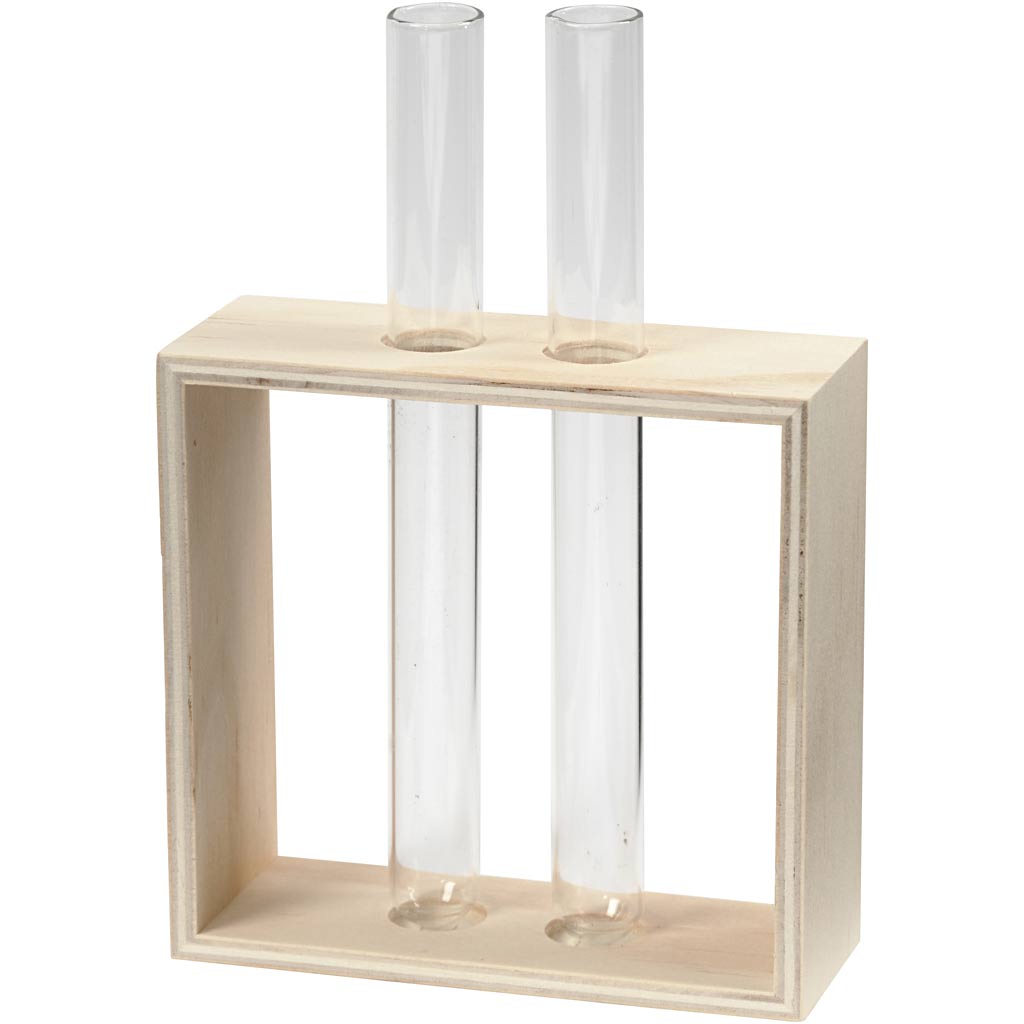 Test Tube Holder, H: 10+15 cm, D. 4 cm, W: 10,5 cm