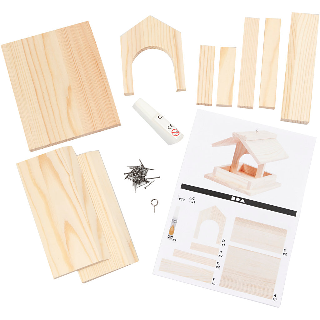 Fågelmatare, H: 12,5 cm, D: 14,5 cm, B: 11,5 cm, 1 st. [HOB-57968]