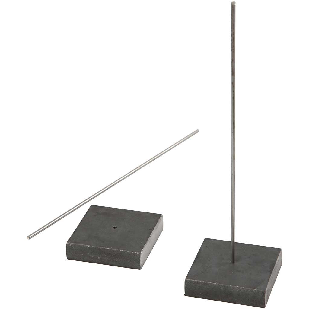 Metallfot, stl. 4x4x1 cm, Hålstl. 2 mm, 1 st. [HOB-58030]