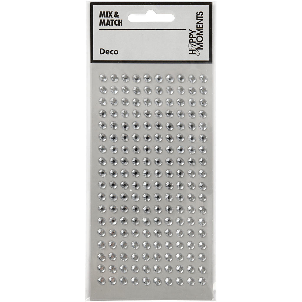 Rhinstenar, Dia. 5 mm, silver, 144 st./ 1 förp. [HOB-586042]