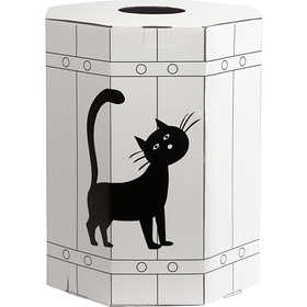 Fastlagstunnor, H: 39 cm, svart, 1 st. [HOB-59211]