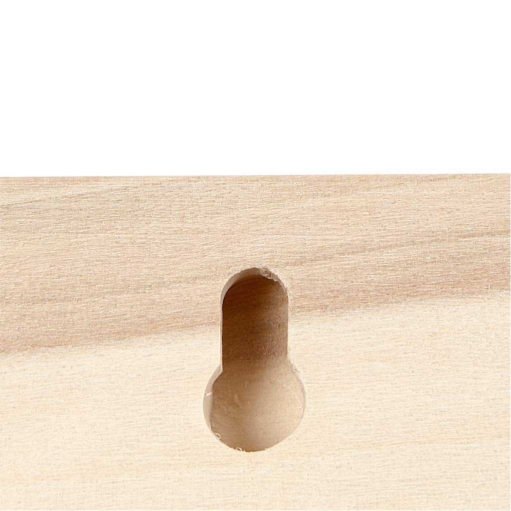 Träskylt, stl. 10x30 cm, tjocklek 1 cm, 1 st. [HOB-59224]