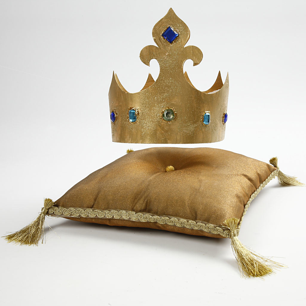 Kronor av papp, H: 10-16,5 cm, L: 60 cm, 230 g, vit, 5 st./ 1 förp. [HOB-59262]