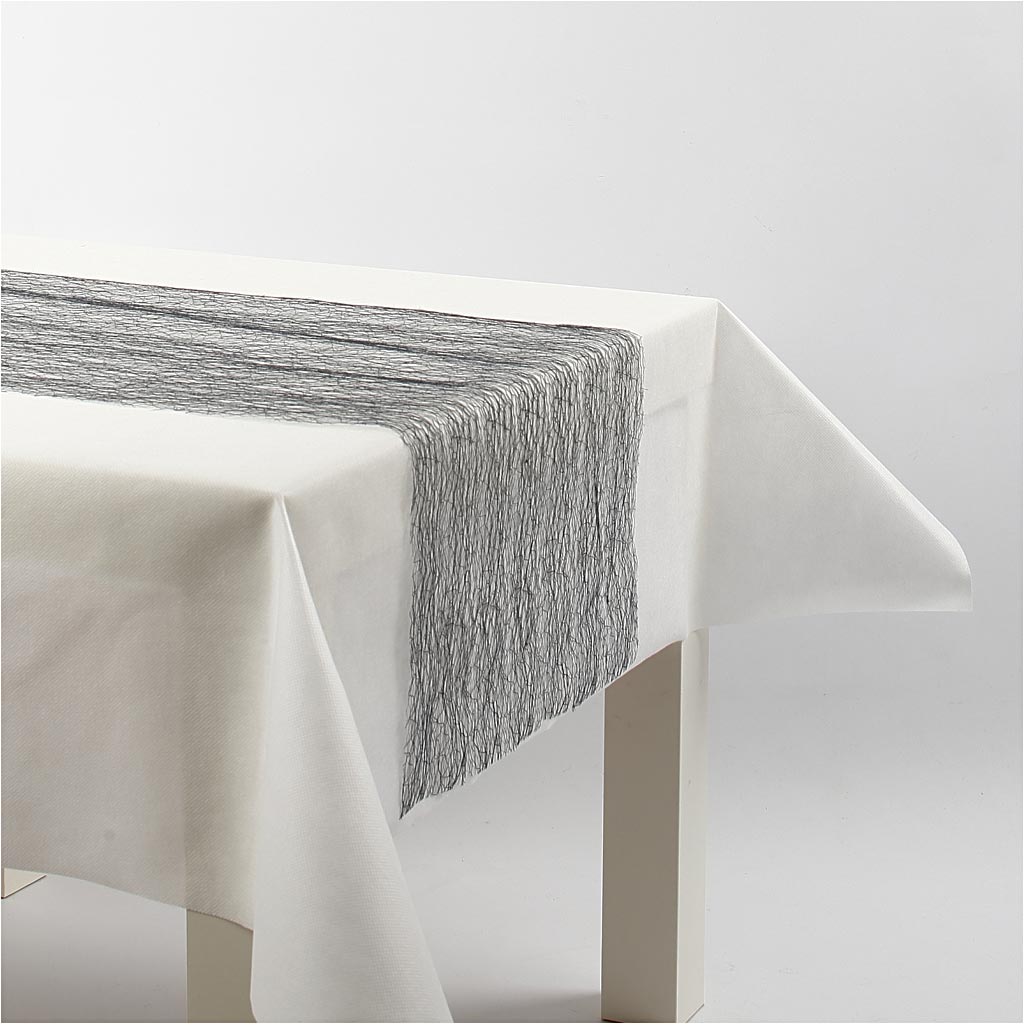 Bordslöpare, B: 30 cm, svart, 10 m/ 1 rl. [HOB-593002]