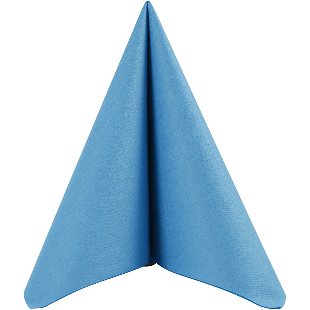 Servetter, stl. 40x40 cm, 60 g, turkos, 20 st./ 1 förp. [HOB-598008]