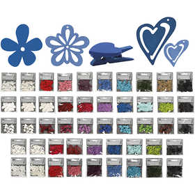 Trädekorationer, Innehållet kan variera , mixade färger, 50 förp./ 1 förp. [HOB-599999]