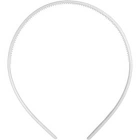 Diadem, B: 8 mm, vit, 5 st./ 1 förp. [HOB-600801]