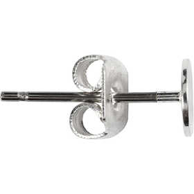 Öronstift, L: 13 mm, försilvrad, 100 st./ 1 förp. [HOB-603081]