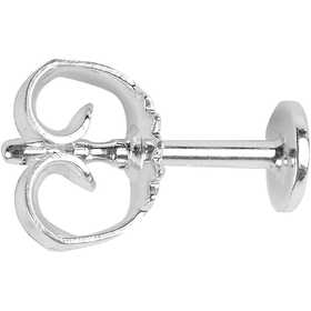 Öronstift, L: 13 mm, Dia. 5 mm, silver, 10 st./ 1 förp. [HOB-60842]