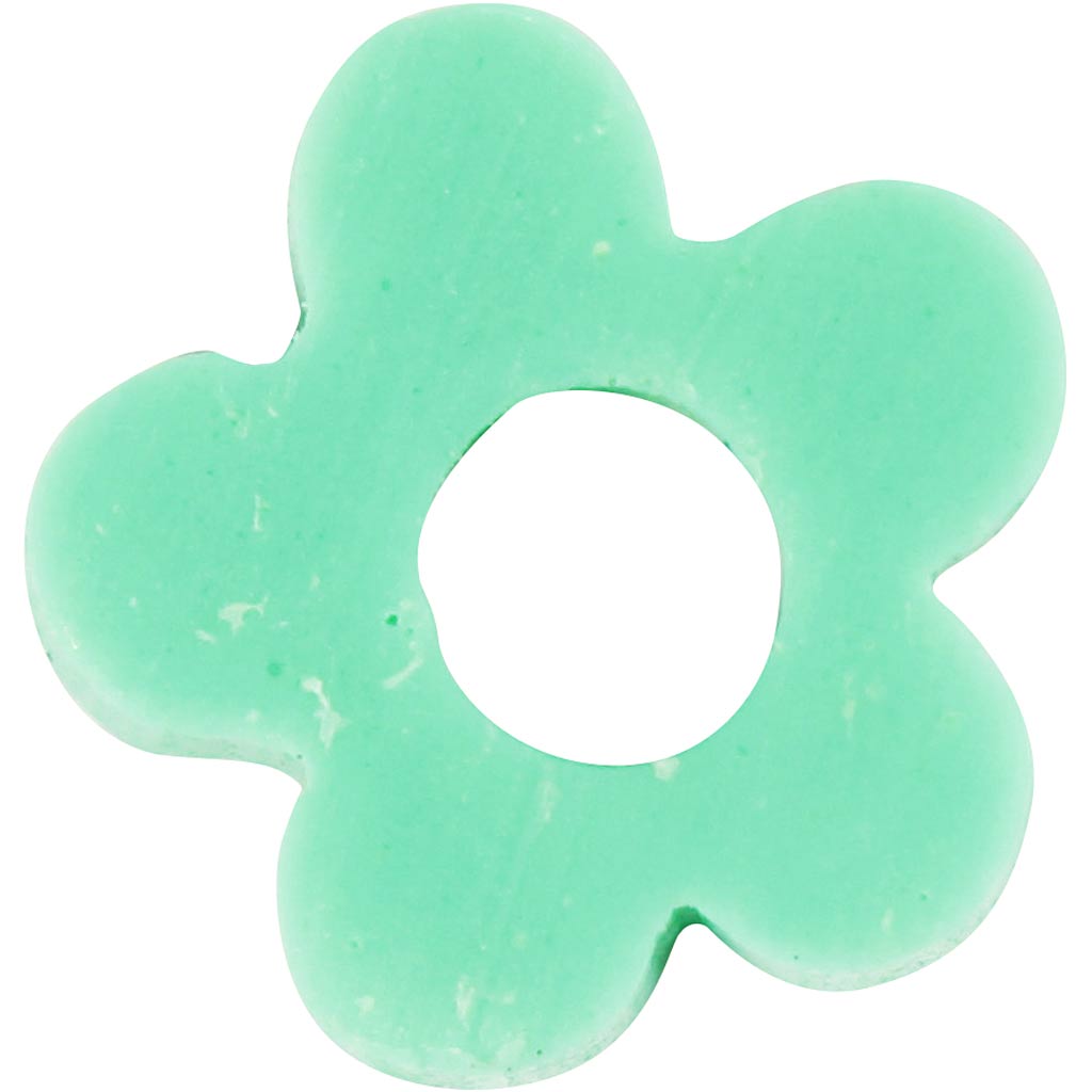 Lerpärlor, Dia. 5-6 mm, Hålstl. 2 mm, grön, 145 st./ 1 förp. [HOB-61011]