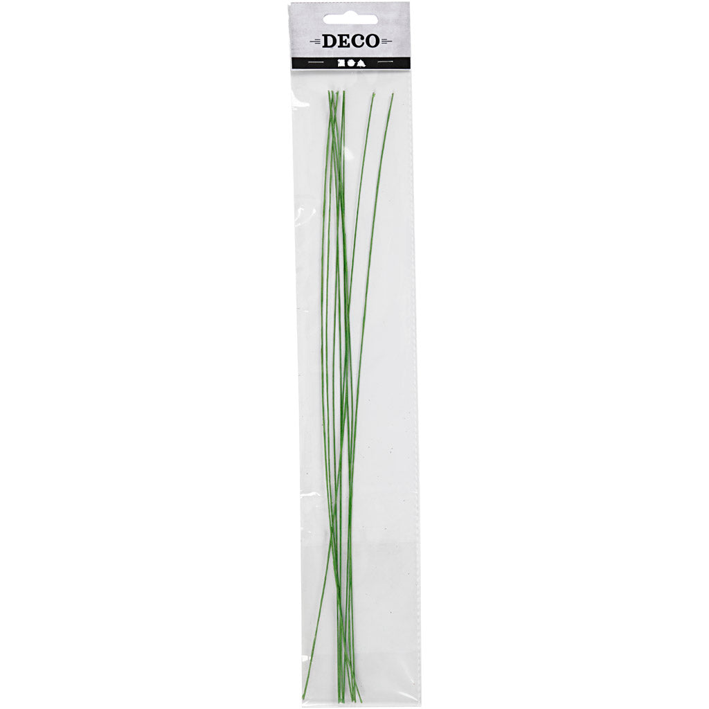Blomstjälkar, L: 30 cm, Dia. 0,6 mm, grön, 20 st./ 1 förp. [HOB-610350]
