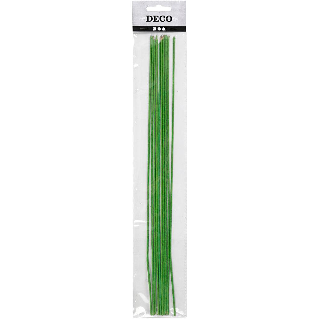 Blomstjälkar, L: 30 cm, Dia. 2 mm, grön, 20 st./ 1 förp. [HOB-610351]