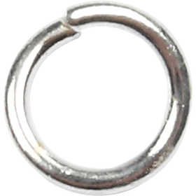 O-ring, stl. 4,4 mm, tjocklek 0,7 mm, försilvrad, 500 st./ 1 förp. [HOB-61380]