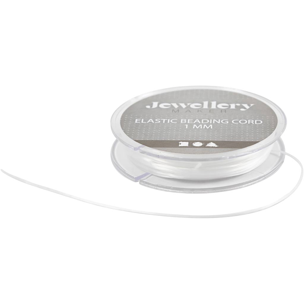 Elastic Cord, flat, thickness 1 mm, 10 m/ 1 roll