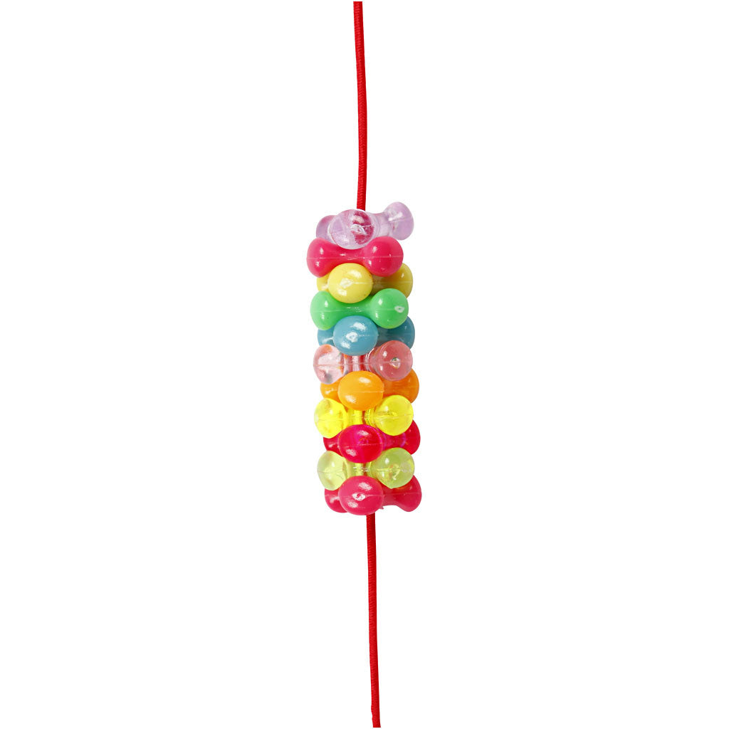 Snurrmix, Dia. 10 mm, Hålstl. 2 mm, ca. 200 st., 65 g, 125 ml/ 1 förp. [HOB-617760]