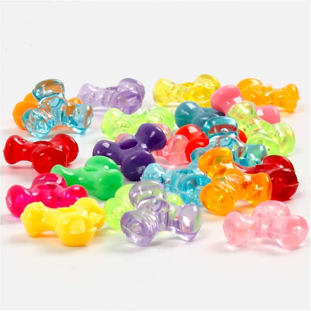 Snurrmix, Dia. 10 mm, Hålstl. 2 mm, ca. 2800 st., mixade färger, 385 g, 700 ml/ 1 burk [HOB-61776]