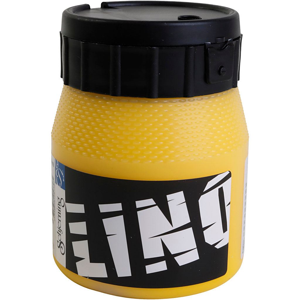 Lino Printing Ink, yellow, 250 ml/ 1 tub