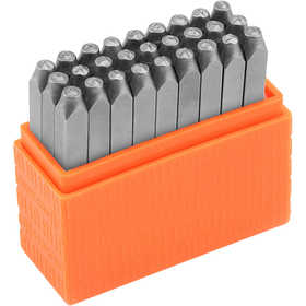 Prägelstämplar, stora bokstäver, stl. 3 mm, Font: Sans Serif , 27 st./ 1 set [HOB-67564]