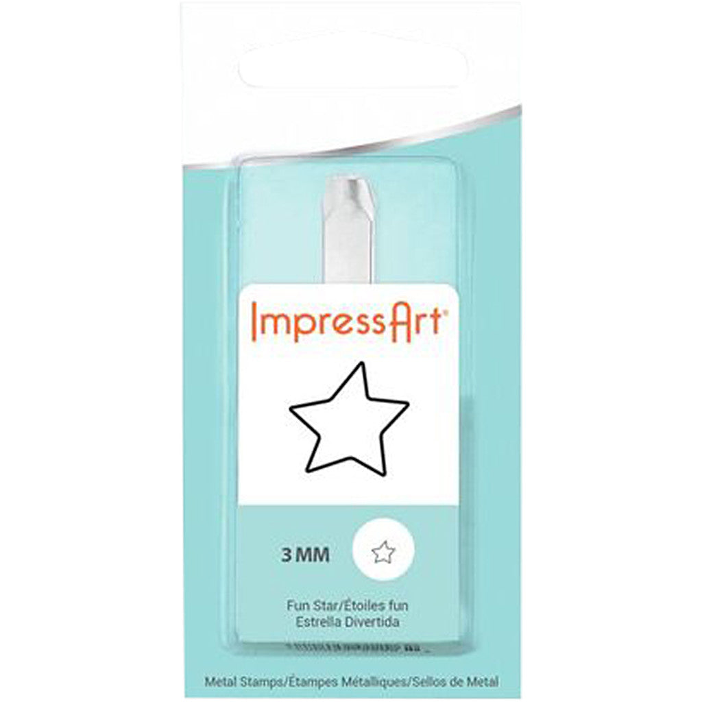 Prägelstämpel, stjärna, L: 65 mm, stl. 3 mm, 1 st. [HOB-67566]