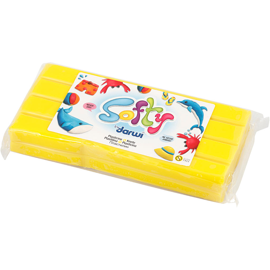 Softy Modellera, gul, 500 g/ 1 förp. [HOB-680414]