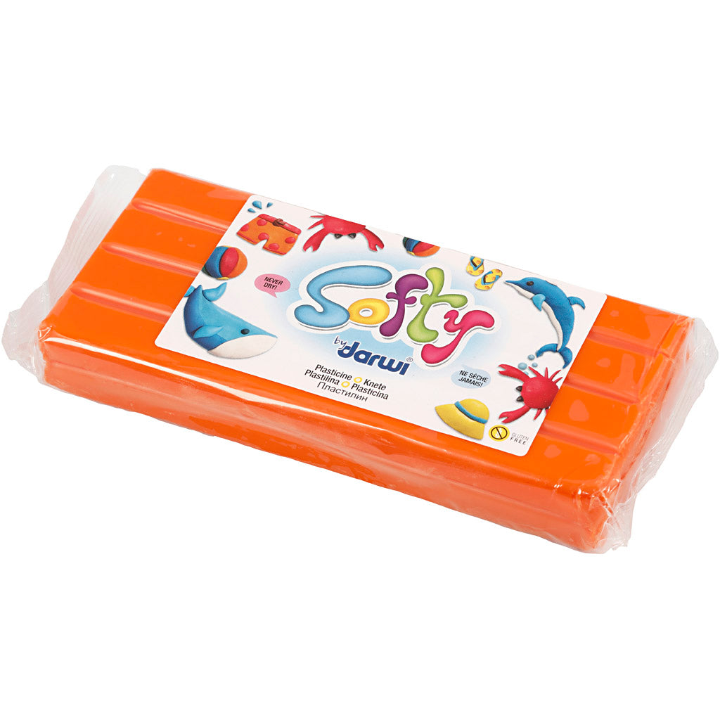 Softy Modellera, orange, 500 g/ 1 förp. [HOB-680424]