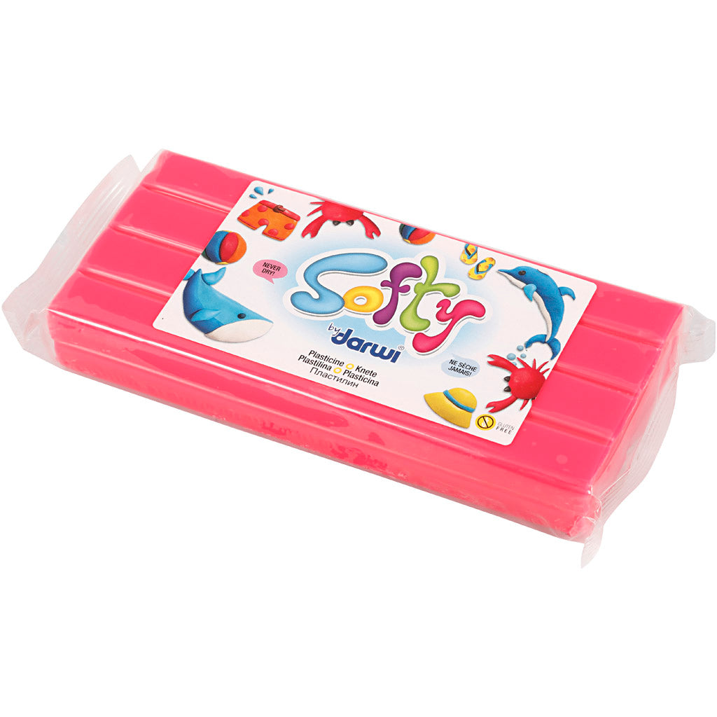Softy Modellera, rosa, 500 g/ 1 förp. [HOB-680442]