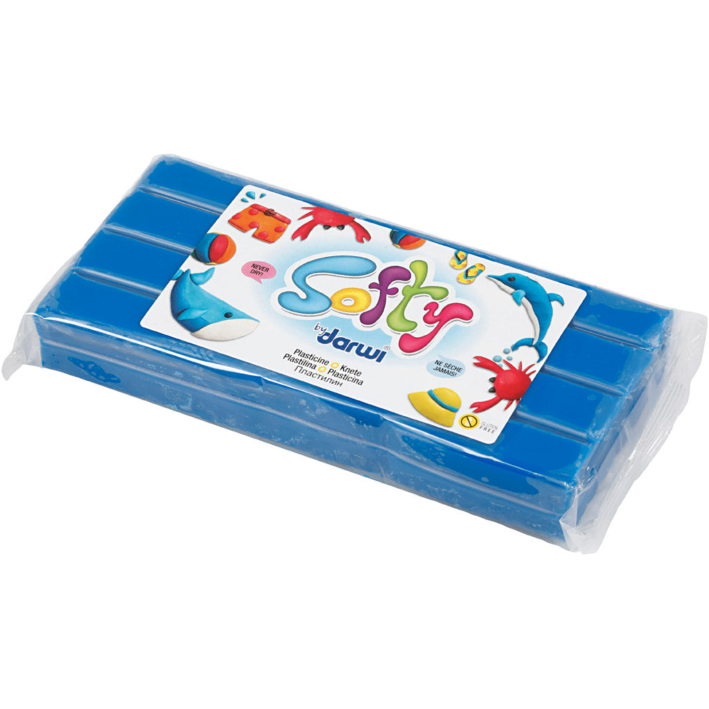 Softy Modellera, blå, 500 g/ 1 förp. [HOB-680454]
