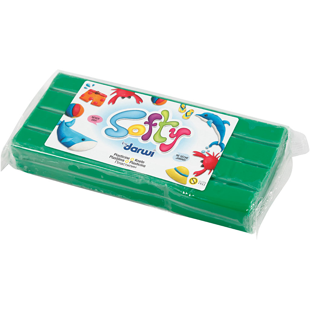 Softy Modellera, grön, 500 g/ 1 förp. [HOB-680464]