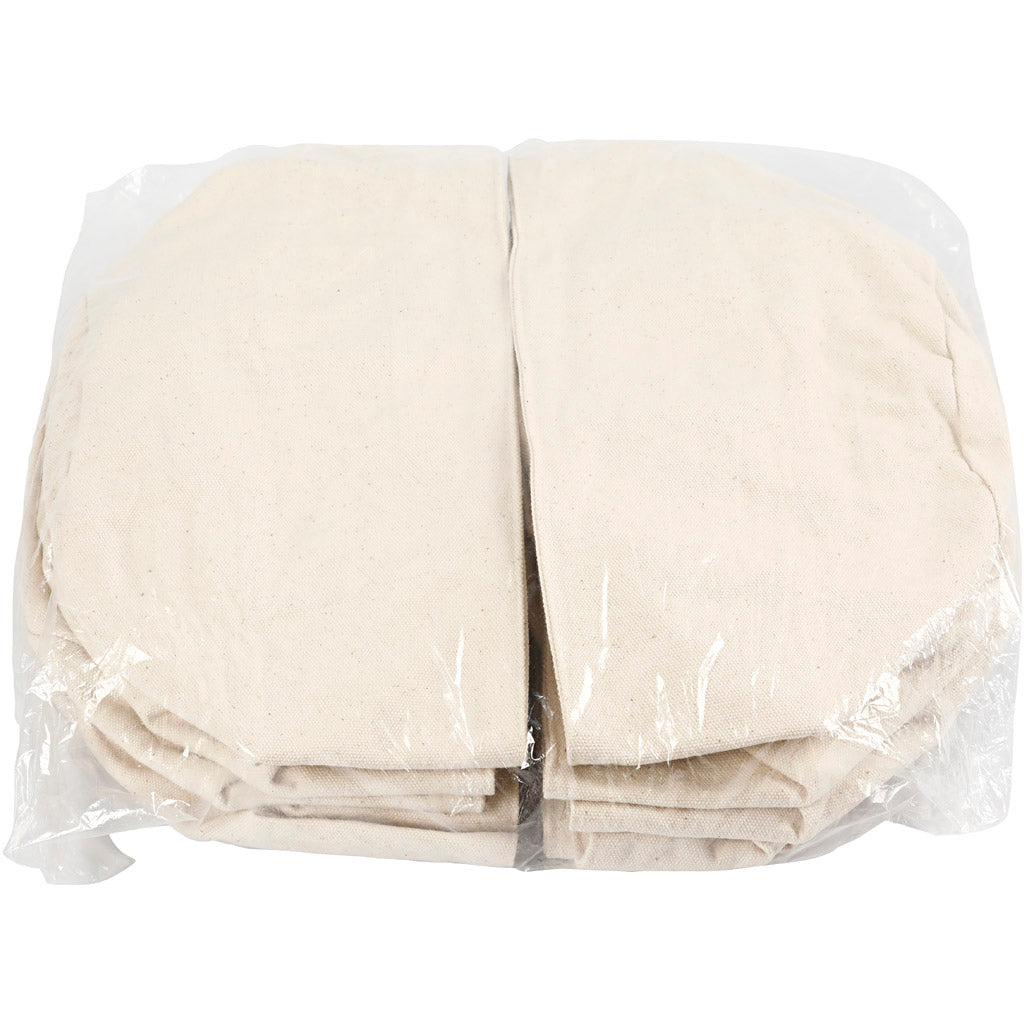 Tygkorgar, H: 14,5 cm, Dia. 20 cm, 385 g, ljusnatur, 10 st./ 1 förp. [HOB-706123]