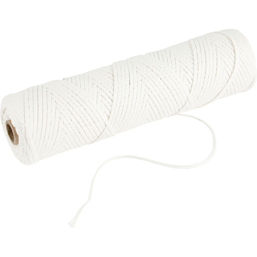 Wick, Suitable for dipped candles (dia. 15–22 mm) and moulded candles (dia. 40–60 mm) , 100 g, 50 m/ 1 roll