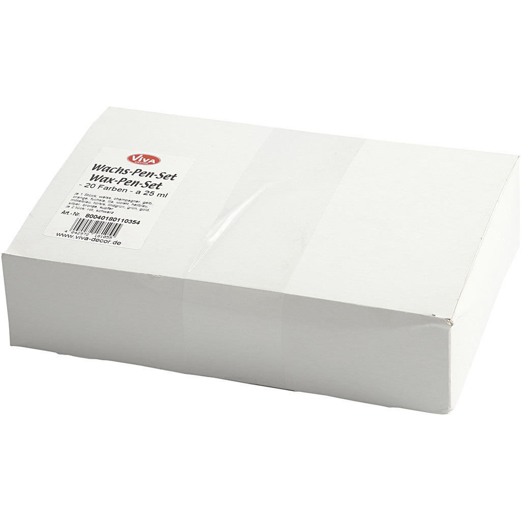 Ljusvax i målarflaskor, mixade färger, 20x28 ml/ 1 förp. [HOB-73510]