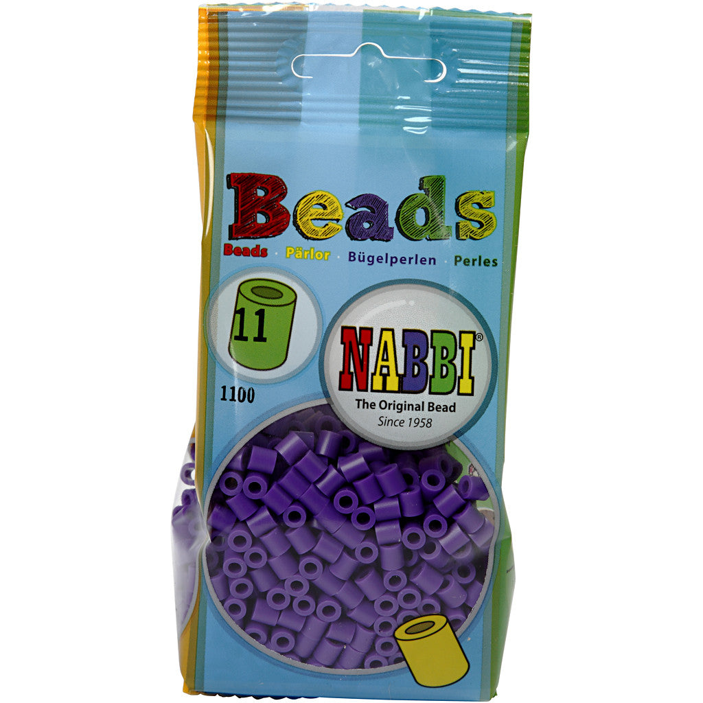 Rörpärlor, stl. 5x5 mm, Hålstl. 2,5 mm, medium, mörklila (32234), 1100 st./ 1 förp. [HOB-751110]