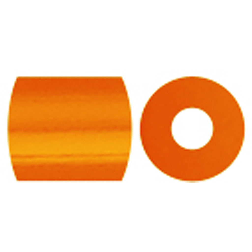 Rörpärlor, stl. 5x5 mm, Hålstl. 2,5 mm, medium, orange klar (32233), 1100 st./ 1 förp. [HOB-751130]