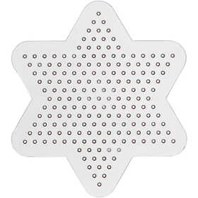 Pärlplattor, Dia. 10 cm, medium, klar, 1 st. [HOB-753060]