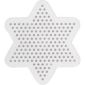 Pärlplattor, små stjärnor, Dia. 10 cm, medium, 10 st./ 1 förp. [HOB-753061]