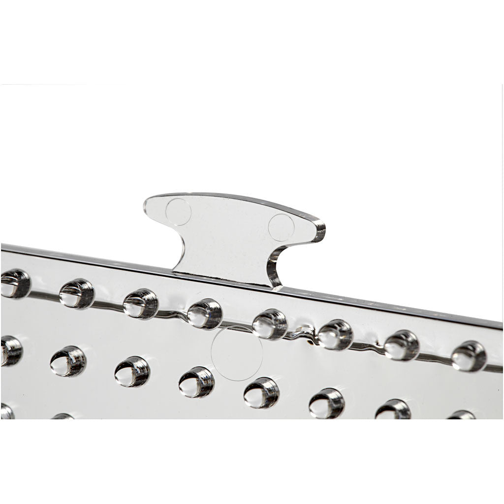 Pärlplattor, stor ihopsättningsbar kvadrat, stl. 15x15 cm, medium, klar, 1 st. [HOB-75310]