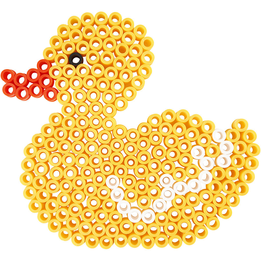 Pärlplattor, Nalle, bil, ren, anka och kanin, stl. 16x19,5-19x24 cm, JUMBO, klar, 5 st./ 1 förp. [HOB-75323]