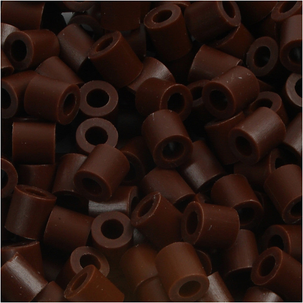 Photo Pearls, stl. 5x5 mm, Hålstl. 2,5 mm, medium, brun (3), 6000 st./ 1 förp. [HOB-75503]