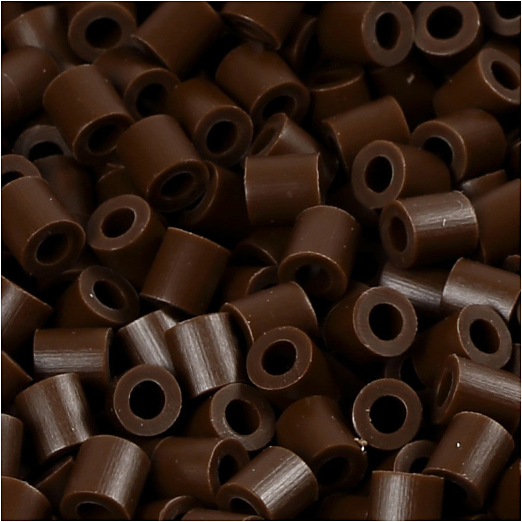 Photo Pearls, stl. 5x5 mm, Hålstl. 2,5 mm, medium, mörkbrun (2), 1100 st./ 1 förp. [HOB-755520]