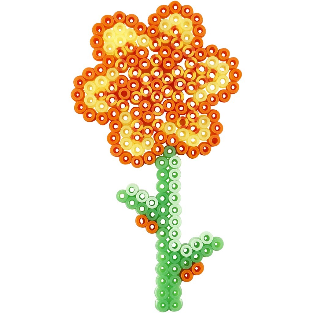 Pärlplattor, blomma, flicka, pojke, äppla och päron, stl. 8,5x14-14x16 cm, medium, 6 st./ 1 förp. [HOB-75595]