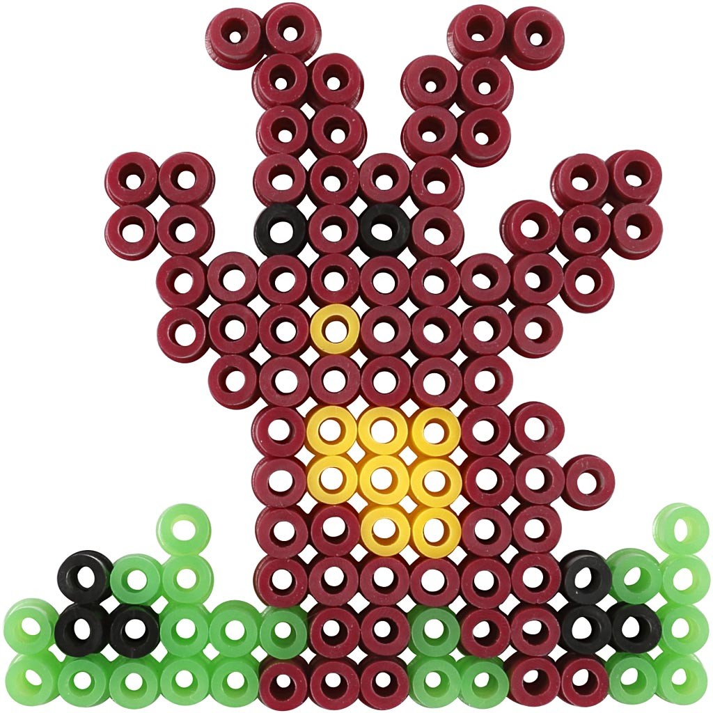 Pärlplattor, oval, hjärta, hexagon, cirkel, fyrkant, stjärna, stl. 7x7,5-10,5x9,5 cm, medium, 6 st./ 1 förp. [HOB-75596]