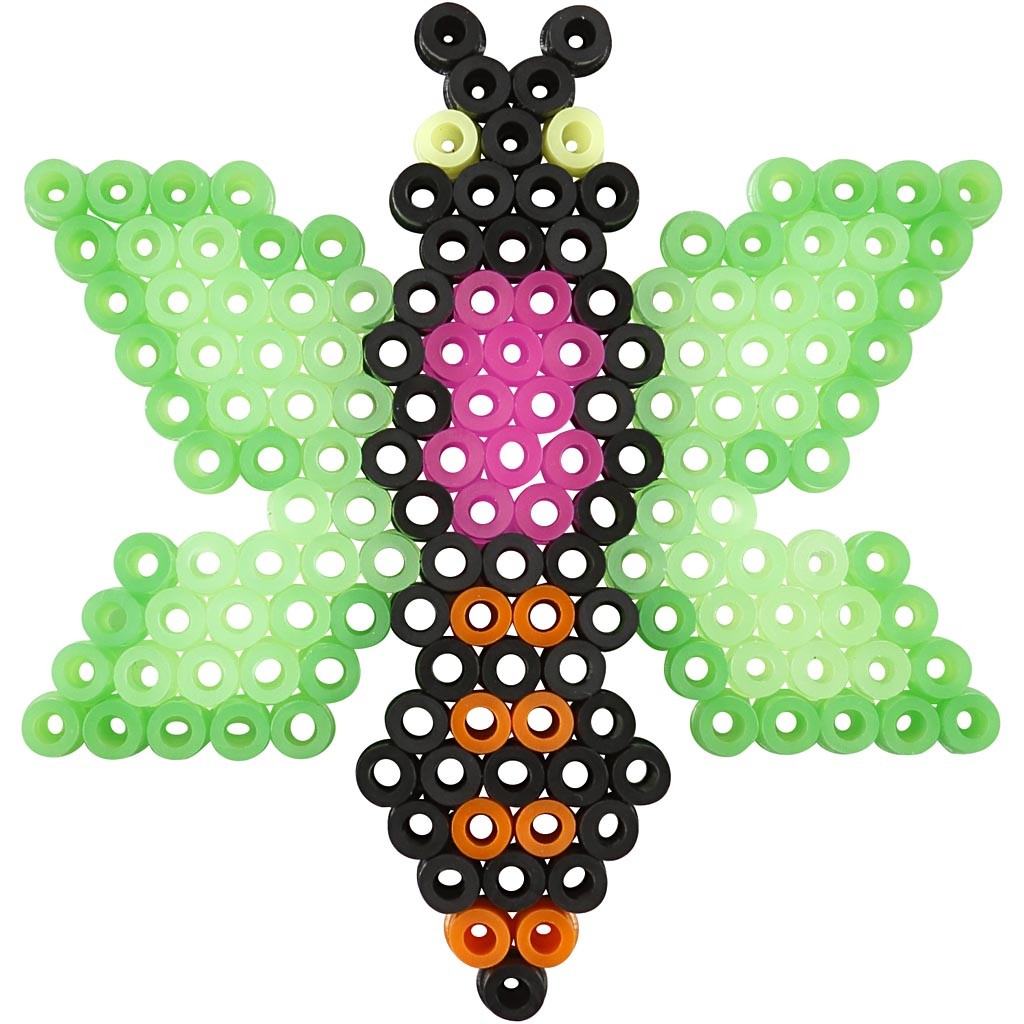 Pärlplattor, oval, hjärta, hexagon, cirkel, fyrkant, stjärna, stl. 7x7,5-10,5x9,5 cm, medium, 6 st./ 1 förp. [HOB-75596]