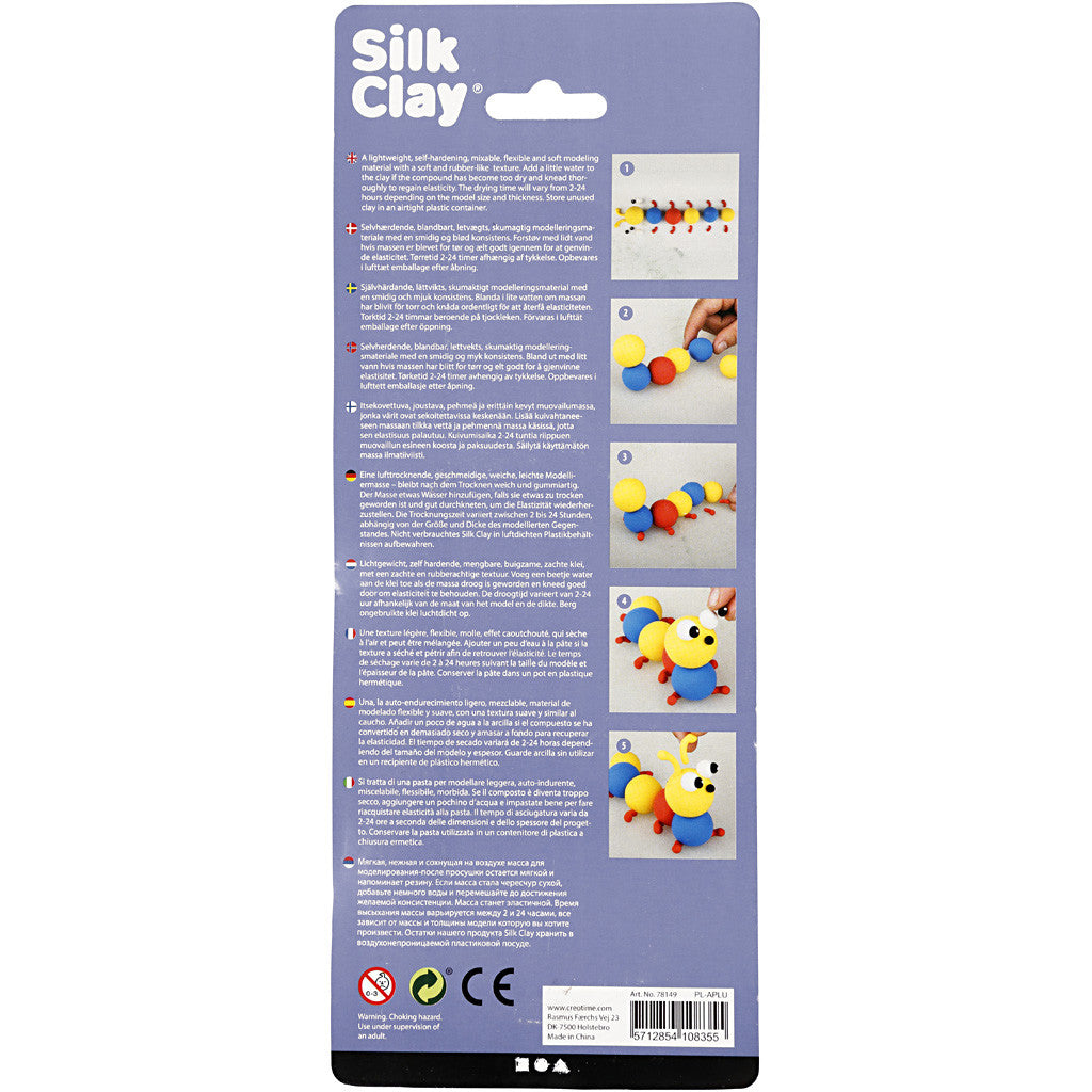 Silk Clay®, blå, röd, gul, 3x14 g/ 1 förp. [HOB-78149]